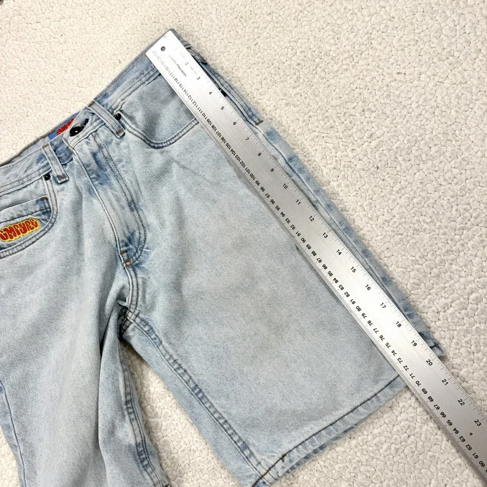 Empyre Denim Shorts Men's 30 Light Wash Skate Y2K Streetwear Jorts Urban Casual